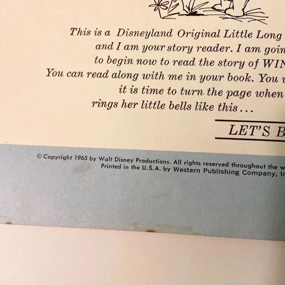 Vintage 1965 Disney Winnie the Pooh and the Honey Tree 7  Inch Record and Book - Picture 4 of 16